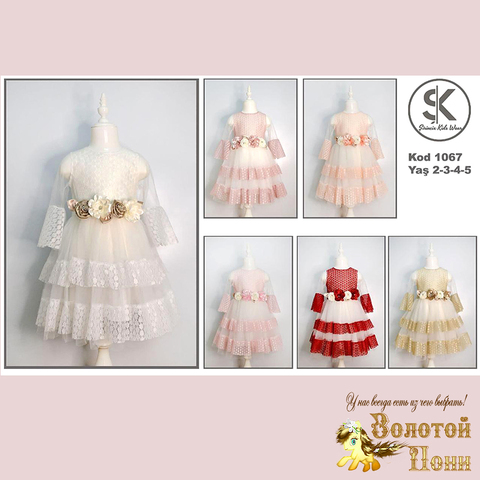 Платье нарядное д (2-5) 251023-GN567