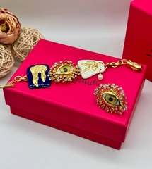 83505- Кольцо Глаз (YELLOW EYE) в стиле Schiaparelli