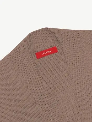 Кардиган с планкой из кашемира