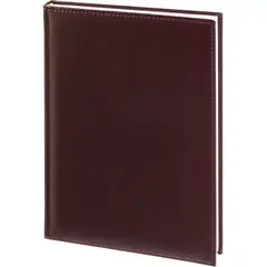 Ежедневник датированный 2026 АТТАСНЕ А4, 176л, 200х270мм, Каньон бордовый
