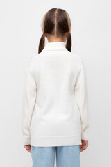 джемпер  для девочки  КВ 30147/24ш/молочный