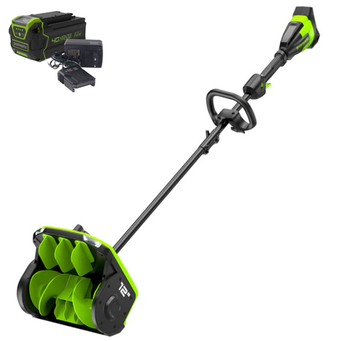 Снегоуборщик Greenworks GD40SS2K4 40V (30 см) аккумуляторный, с АКБ 4 А/ч и ЗУ