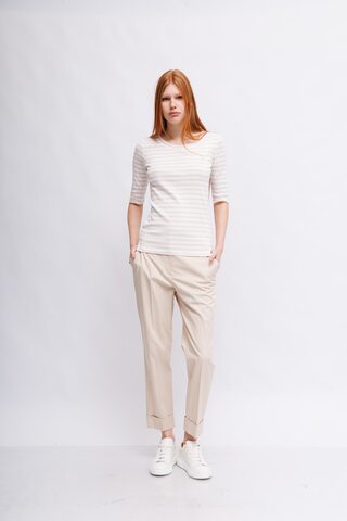 Marc Cain Футболка в полоски из хлопкового трикотажа