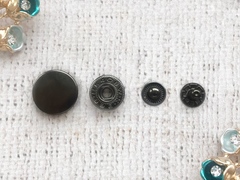 Кнопка установочная, металл, пр-во Китай, d 1,7 см, тёмный никель