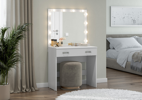 столик туалетный РОНДА СТ-01 (белое дерево)