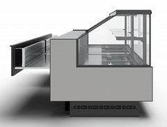 Гастрономическая витрина BAVARIA 4 Carboma GC110 VM 1,25-1 выдвижные поддоны (версия 2.0) (без боковин)