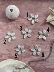 Набор для создания подвески "Цветок" (жемчуг овальный барочный 13-18мм)