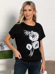 Блуза Фло (черная) Б15507-20М LT Collection