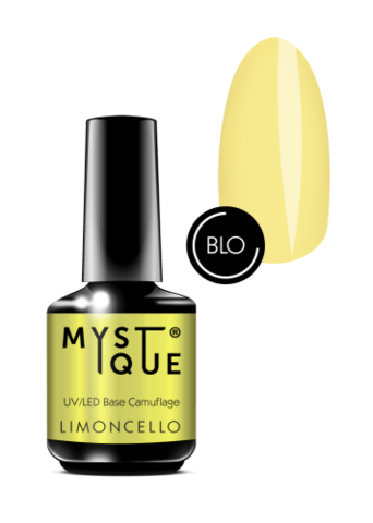 Mystique Камуфлирующее базовое покрытие «Limoncello» 15 мл