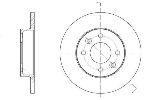 Диск тормозной G-brake  GR-01003