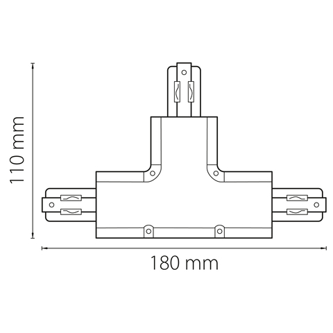 Соединитель T-образный трехфазный Barra Lightstar 504139