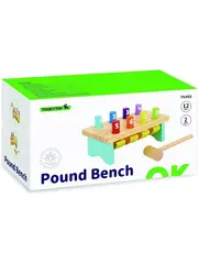 Реверсивная стучалка забивалка деревянная с молотком