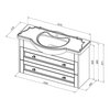 Aquanet 303999 Тумба Монте 105 (Yatao) белый матовый (303999)