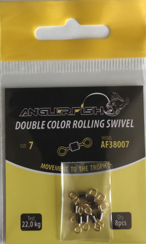 Anglerfish Rolling Swivel #7 Вертлюжок 2-х цветный (продажа от 5 шт)