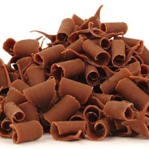 Украшение шоколадное СТРУЖКА, молочный шоколад, 9мм, 150гр