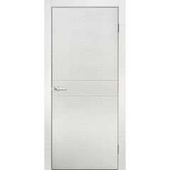 Купить Межкомнатная дверь шпон Сириус ясень белый глухая