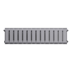 Royal Thermo PianoForte 200 Silver Satin, 14 секций - радиатор с подключением нижним правым