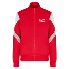Куртка теннисная EA7 Man Jersey Sweatshirt - racing red