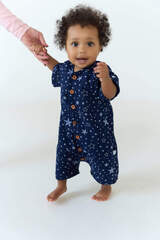 Песочник муслин (звездочки на синем)