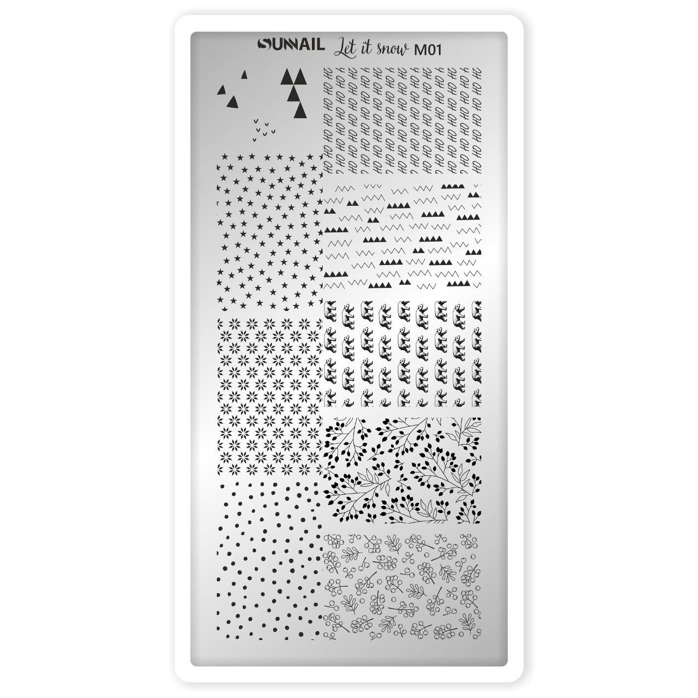 Пластина SUNNAIL Let it snow M01