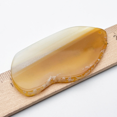 Срез агата тонированный, подвеска, размер 65*36 мм, цена за 1 шт