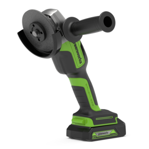 Аккумуляторная угловая шлифовальная машина Greenworks GD24AG, 3200207,24v, без АКБ и ЗУ