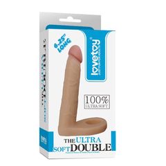 Телесная насадка для двойного проникновения The Ultra Soft Double 6.25 - 15,8 см. - 