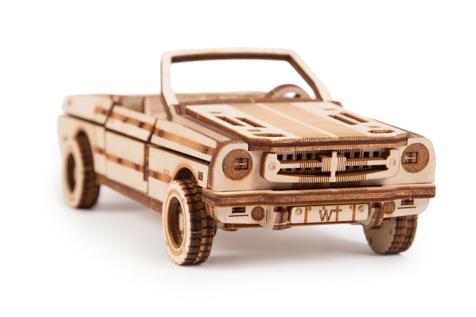 Купить деревянные модели. Деревянный конструктор Wood Trick. Wood Trick механический 3d-пазл. Механический конструктор из дерева Wood Trick кабриолет. Сборная модель кабриолет дерево.
