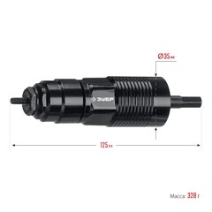ЗУБР НР-М8, М3 - М8, насадка-заклепочник на шуруповерт, Профессионал (31221)