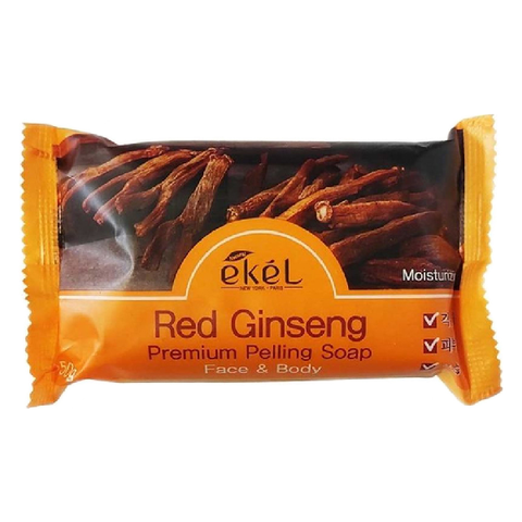 Мыло для лица и тела с женьшенем EKEL Red Ginseng Soap, 150 гр