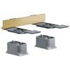 Axor 42870990 Universal Softsquare Комплект адаптеров для монтажа, цвет полированное золото