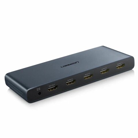 Переключатель  UGREEN CM201 (50745EU) HDMI 4×1 Quad Multi-Viewer with 5V 1A power adapter*1 EU, черный