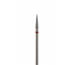 Фреза алмазная Конус заостренный тонкий, 18 мм, красная