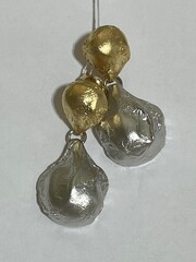 Perle (пусеты из серебра- комбо)