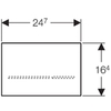 Geberit 116.090.SG.1 Панель с сенсорной клавишей смыва для унитаза
