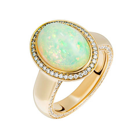 Кольцо c Эфиопским Опалом, R0029-4/2