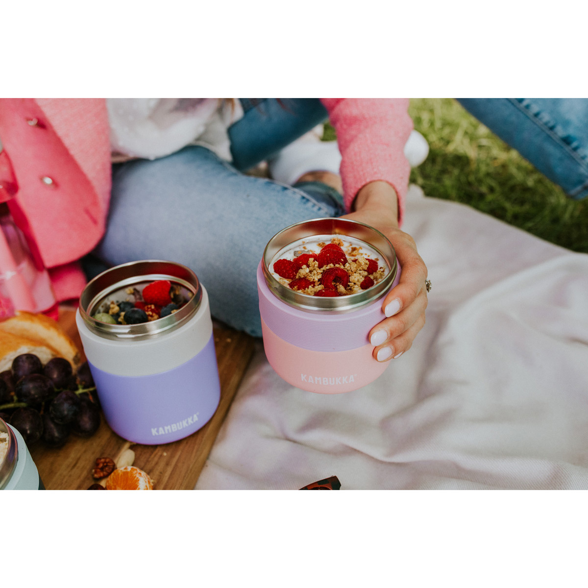 Термо ланч-бокс Kambukka Bora (400 мл), Розовый, арт. 11-06011 - фото 7