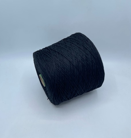 Бобинная пряжа (пр.Италия), art.Cotone, 350м/100 гр. 100%Хлопок, цвет-Черный , арт.34813