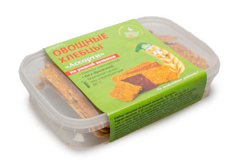 Овощные хлебцы ассорти, 100г