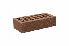 Кирпич лицевой Коричневый, Рустик, 1NF