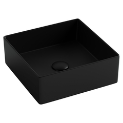 Ceramica Nova CN6068MB Раковина накладная квадратная 361*361*130, без перелива, цвет черный матовый фото