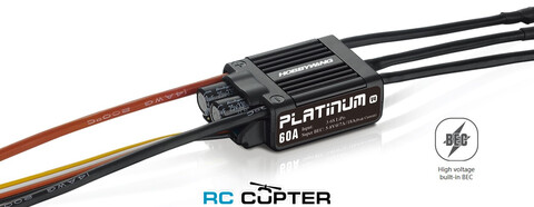 ESC регулятор мотора Hobbywing Platinum V4 60A 3-6S с BEC