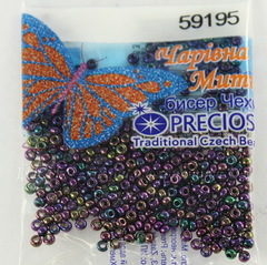 59195 Бисер 10/0 Preciosa Ирис фиолетовый
