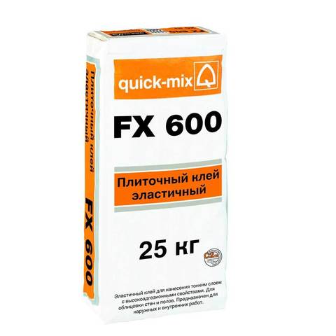 Quick-Mix FX 600, мешок 25 кг - Эластичный плиточный клей