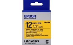 654014 Картридж EPSON с лентой LK4YBW (лента повышенной адгезии 12мм, Желт./Черн.)