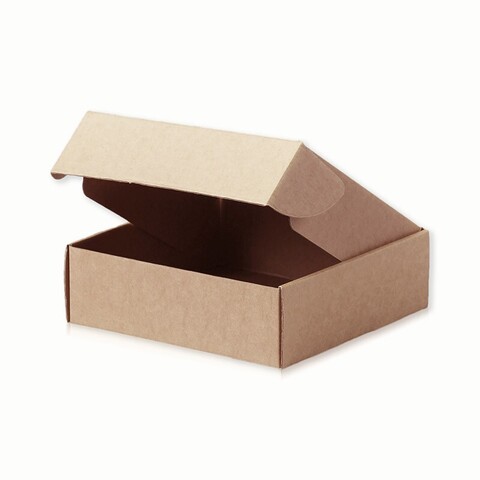Коробка складная одиночная Прямоугольник, Крафт, 20*26*6,7 см, 1 шт.