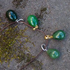 Подвеска "Genesis" из нефрита и серебра.