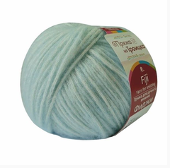 Пряжа "Фиджи", 20% мериносовая шерсть, 60% хлопок, 20% акрил, 50 г - 95 м, св.голубой