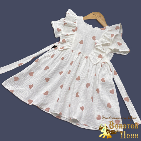 Платье хлопок/муслин д (3-6) 250227-R7030