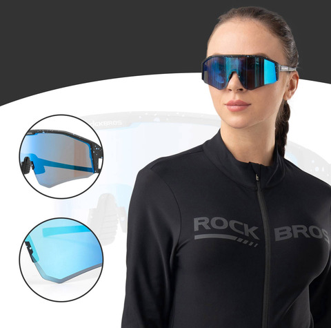 Картинка очки спортивные Rockbros 14130001 blue - 5